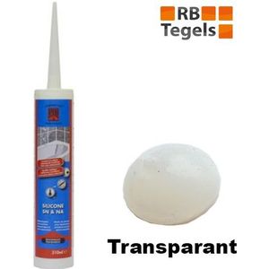 Afdichtingskit voor sanitair en natuursteen kleur transparant koker 310 ml