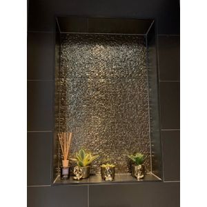 Wandtegel 33x65 cm shine goud RBT15