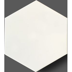 Hexagon vloertegel 15x17 cm Cifre Timeless White