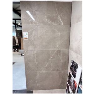 Gepolijste vloertegel 60x120 cm marmerlook Oly taupe R20