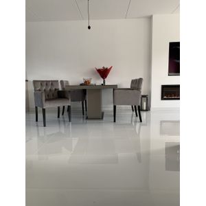 Hoogglans vloertegel 60x60 cm super wit NR54