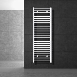Badheizkörper Sahara 500x1500 mm Weiß gerade mit Seitenanschluss LuxeBath