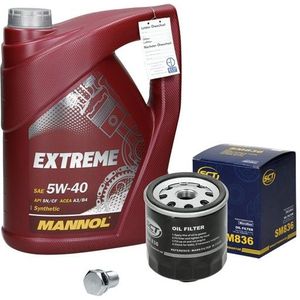 Filterset mit 5L Mannol Extreme 5W-40 VAG