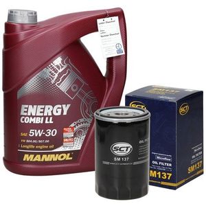 Inspektionspaket mit 5L Mannol Energy 5W-30 Ford Escort V VW Transporter T3