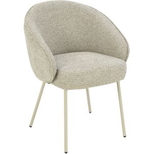 Usuals - Cleo Eetkamerstoel - Stof - Taupe - Vintage