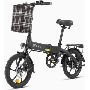 DYU A1F 16 inch volledig opvouwbare elektrische fiets