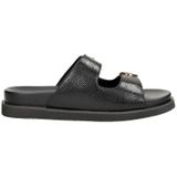 Mexx - Nirken - Slippers - Zwart - Leatherlook - Reptielenprint