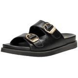 Mexx - Nirken - Slippers - Zwart - Leatherlook - Reptielenprint