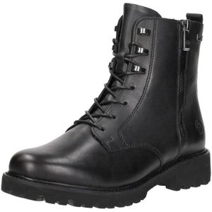 Remonte - Veterboots - Zwart - Dames - Leren Schoen