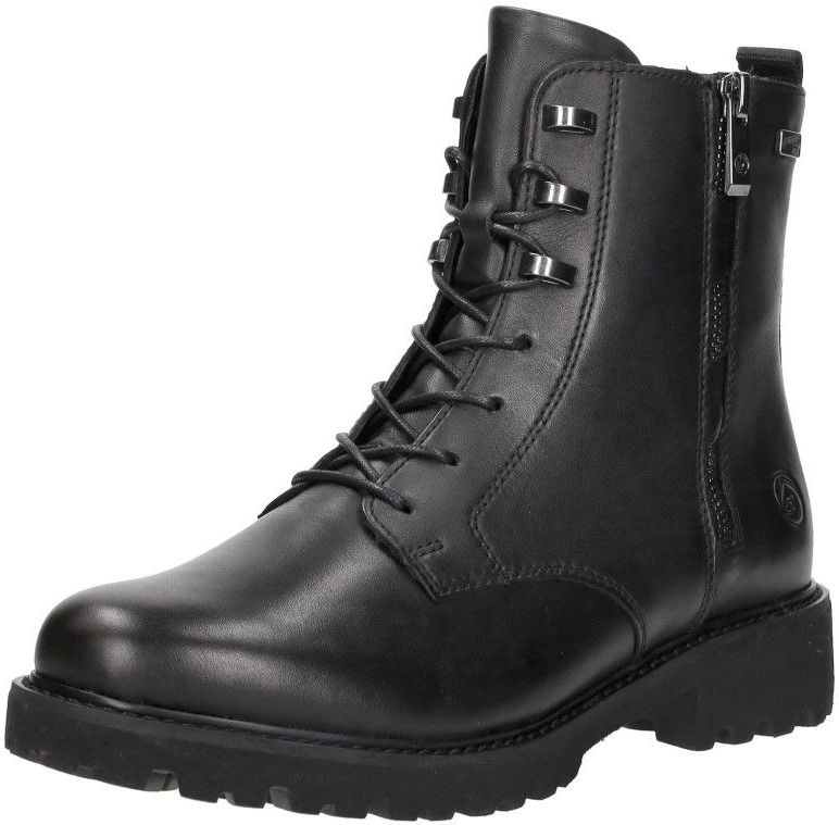 Remonte - Veterboots - Zwart - Dames - Leren Schoen