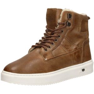 Sub55 - Veterschoenen Hoog - Cognac - Casual Schoenen