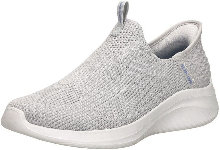 Skechers - Slip-ins Sneakers - Lichtgrijs - Veganistisch - Flexibele Buitenzool