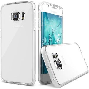 Samsung Galaxy S6 Edge Plus siliconen achterkant hoesje - Transparant