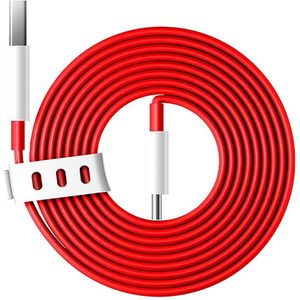 OnePlus 7 / 7 Pro / 7T / 7T Pro Originele Type-C Warp kabel 1,5 Meter - Rood