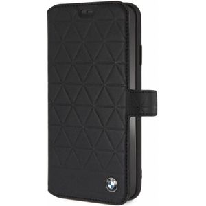 BMW Originele Hexagon Folio Bookcase Hoesje voor de Apple iPhone XS Max - Zwart