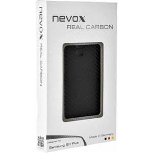 Nevox Nevox Originele Carbon Back Cover Hoesje voor de Samsung Galaxy S9 Plus - Zwart