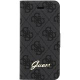 Guess Originele Monogram Folio Bookcase Hoesje voor de Apple iPhone 6 Plus / 6S Plus - Grijs