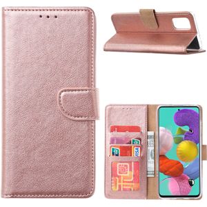 Bookcase Samsung Galaxy A52 hoesje - Rosé Goud
