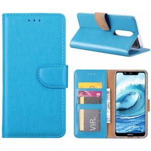 Bookcase Nokia 5.1 Plus hoesje - Blauw