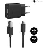 Sony Originele Fast Charging Oplader UCH12 met 1 Meter Micro-USB kabel