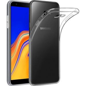 Samsung Galaxy J4 Plus 2018 siliconen (gel) achterkant hoesje - Transparant