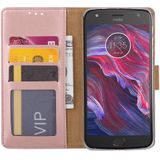 Bookcase Motorola Moto X4 hoesje - Rosé Goud