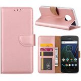 Bookcase Motorola Moto G6 Plus hoesje - Rosé Goud