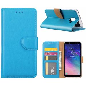 Bookcase Samsung Galaxy A6 2018 hoesje - Blauw