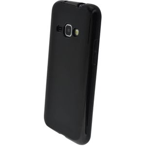 Samsung Galaxy J1 2016 siliconen (gel) achterkant hoesje - Zwart