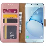 Bookcase Samsung Galaxy A8 2018 hoesje - Rosé Goud