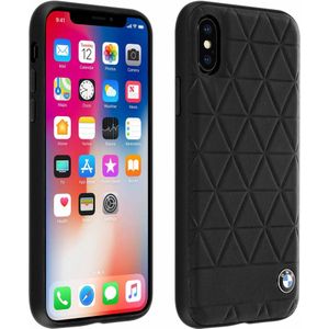 BMW Originele Hexagon Folio Back Cover Hoesje voor de Apple iPhone X / XS - Zwart