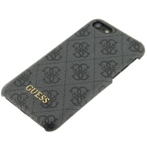 Guess Originele Monogram Folio Back Cover Hoesje voor de Apple iPhone 7 / 8 - Grijs