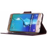 Bookcase Samsung Galaxy S6 Edge Plus hoesje - Bruin