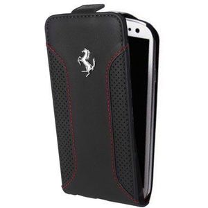 Ferrari Originele F12 Series Flip Case Hoesje voor de Samsung Galaxy S4 - Zwart