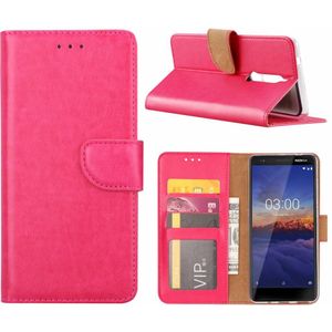Bookcase Nokia 5.1 hoesje - Roze