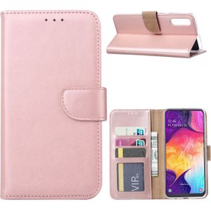Bookcase Samsung Galaxy A50 hoesje - Rosé Goud