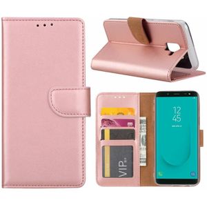 Bookcase Samsung Galaxy J6 2018 hoesje - Rosé Goud