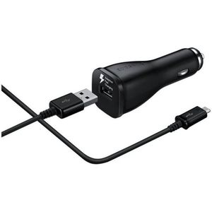 Samsung Originele Adaptive Fast Charging Autolader 9.0V / 2,0 A + Micro usb 100cm kabel - Zwart