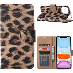 Panter print Bookcase hoesje voor de Apple iPhone 12 Pro Max