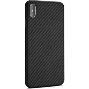 Nevox Originele Aramide Back Cover Hoesje voor de Apple iPhone XS Max - Zwart