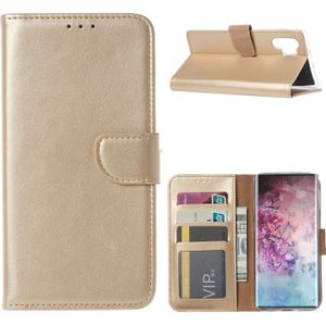 Bookcase Samsung Galaxy Note 10 Plus hoesje - Goud