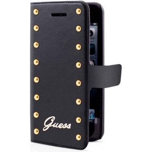 Guess Originele Studded Collection Folio Bookcase hoesje voor de Apple iPhone 5 / 5S / SE - Zwart