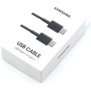 Samsung Originele 5A USB-C / Type-C naar USB-C / Type-C oplaadkabel EP-DN975BBEGWW 1 meter - Zwart