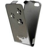 Guess Originele Daisy Flip Case hoesje voor de Apple iPhone 5 / 5S / SE - Zwart