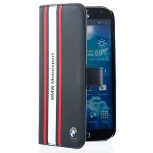 BMW Originele Motorsport Collection Bookcase hoesje voor de Samsung Galaxy S4 - Donkerblauw