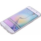 Puloka TPU Siliconen hoesje voor de achterkant van de Samsung Galaxy S6 Edge - Transparant / Grijs