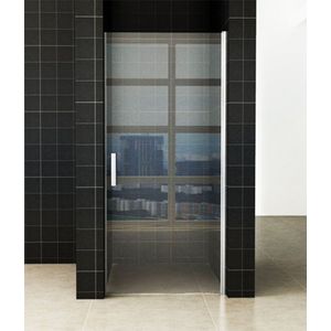 Douchedeur 100x200 Cm Chroom Profiel 8 Mm Glas Anti Kalk Nisdeur - Alleen Afhaal Mogelijk