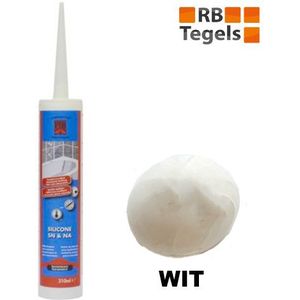 Afdichtingskit voor sanitair en natuursteen kleur wit koker 310 ml