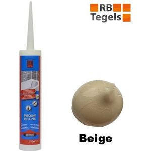 Afdichtingskit voor sanitair en natuursteen kleur Beige koker 310 ml