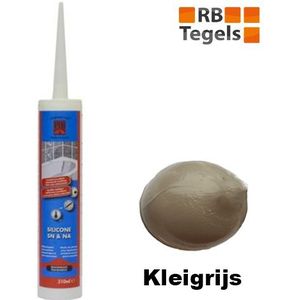 Afdichtingskit voor sanitair en natuursteen kleur Kleigrijs koker 310 ml